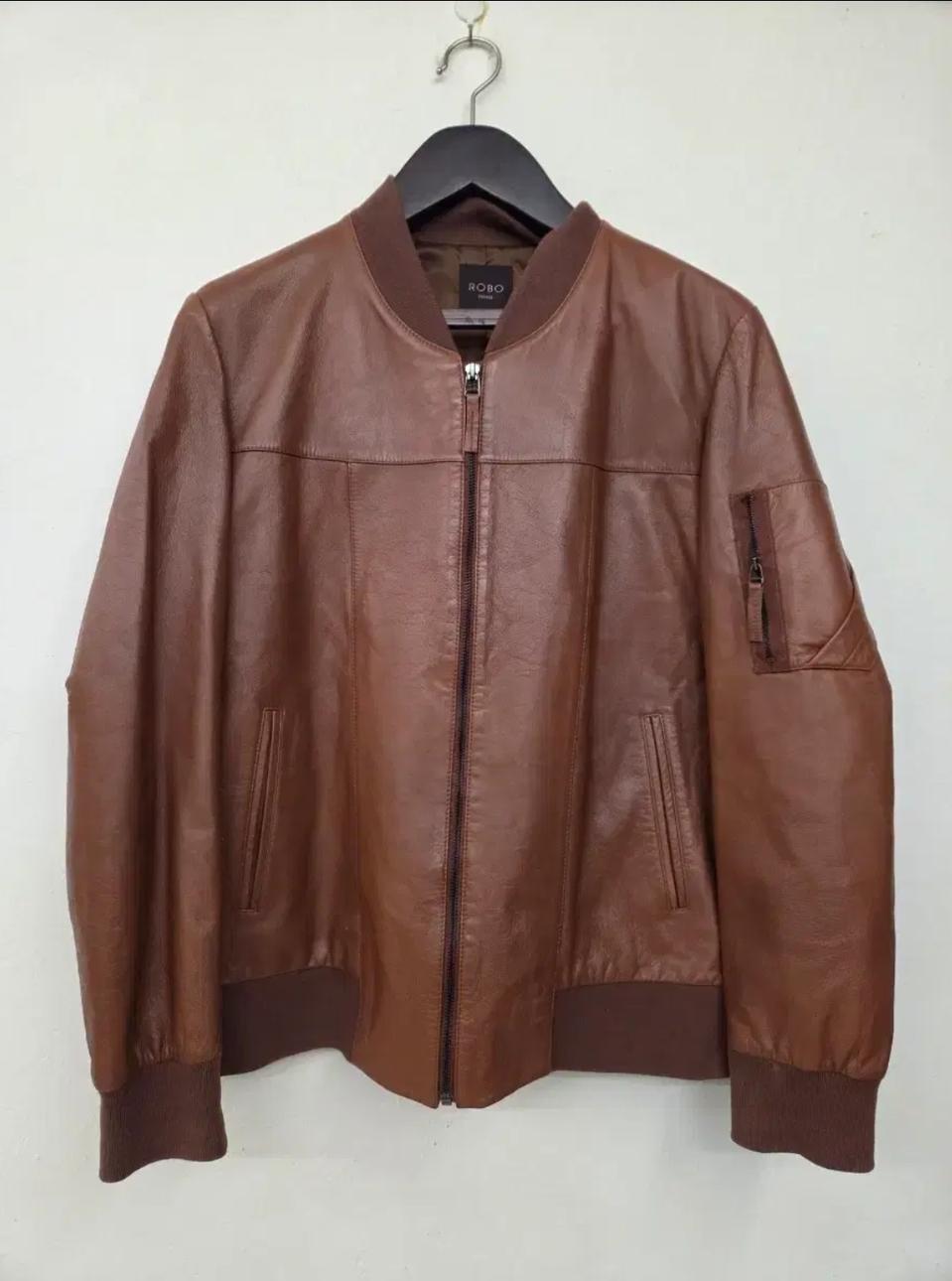 ROBO TREND 가죽 MA-1 자켓 100