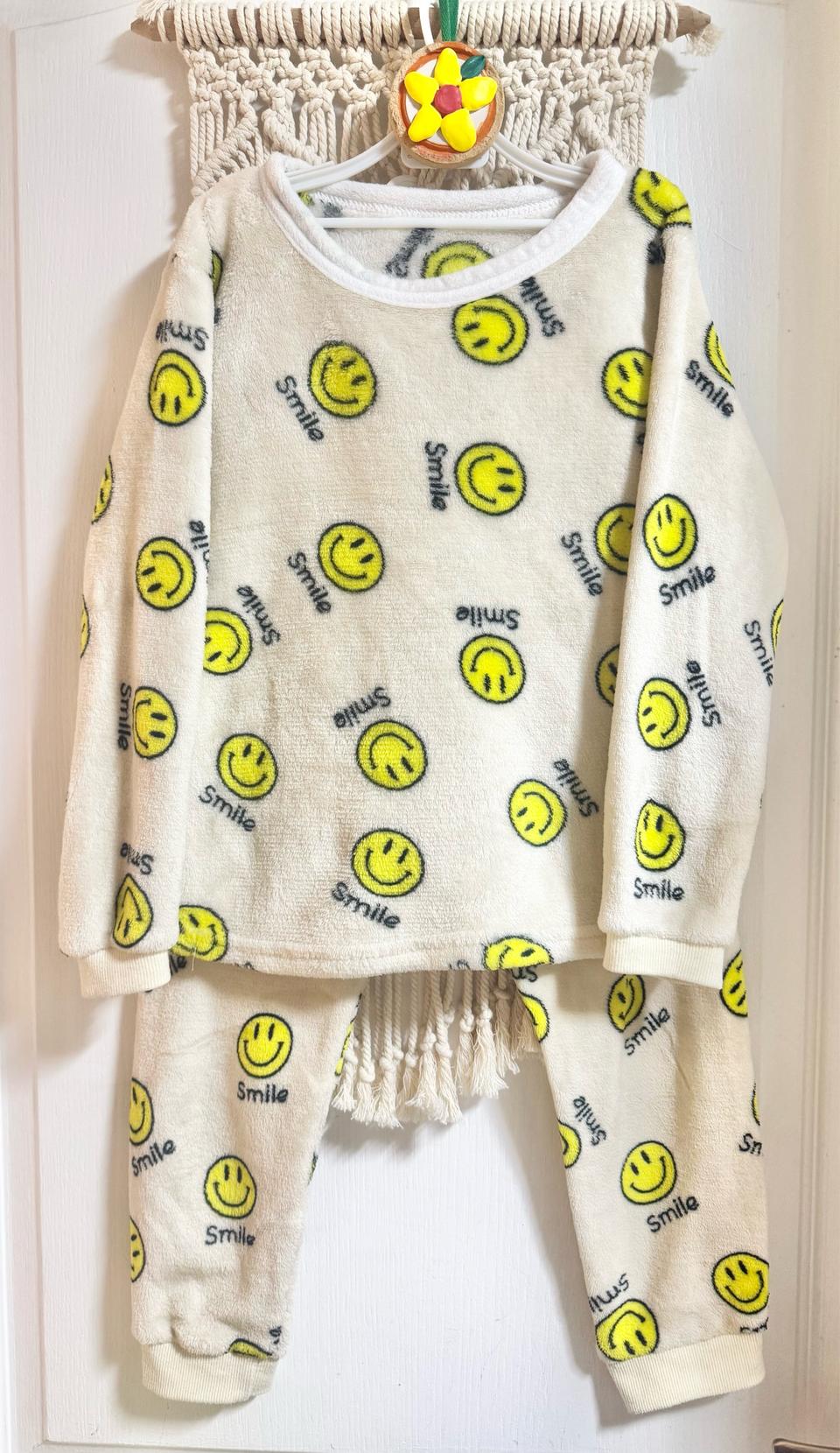 유아 아동 스마일 밍크 극세사 수면잠옷 75 (130사이즈)