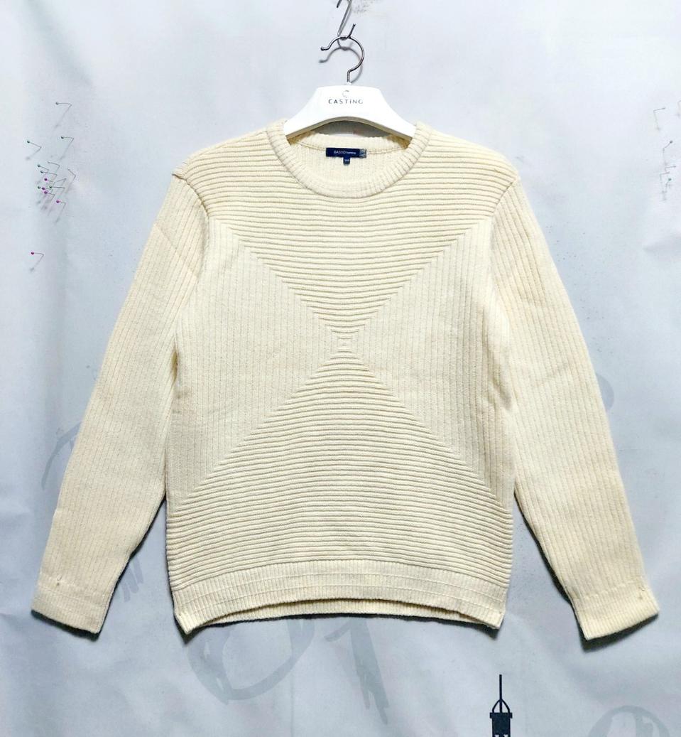 바쏘 남성니트105/도톰한 니트 라운드넥
