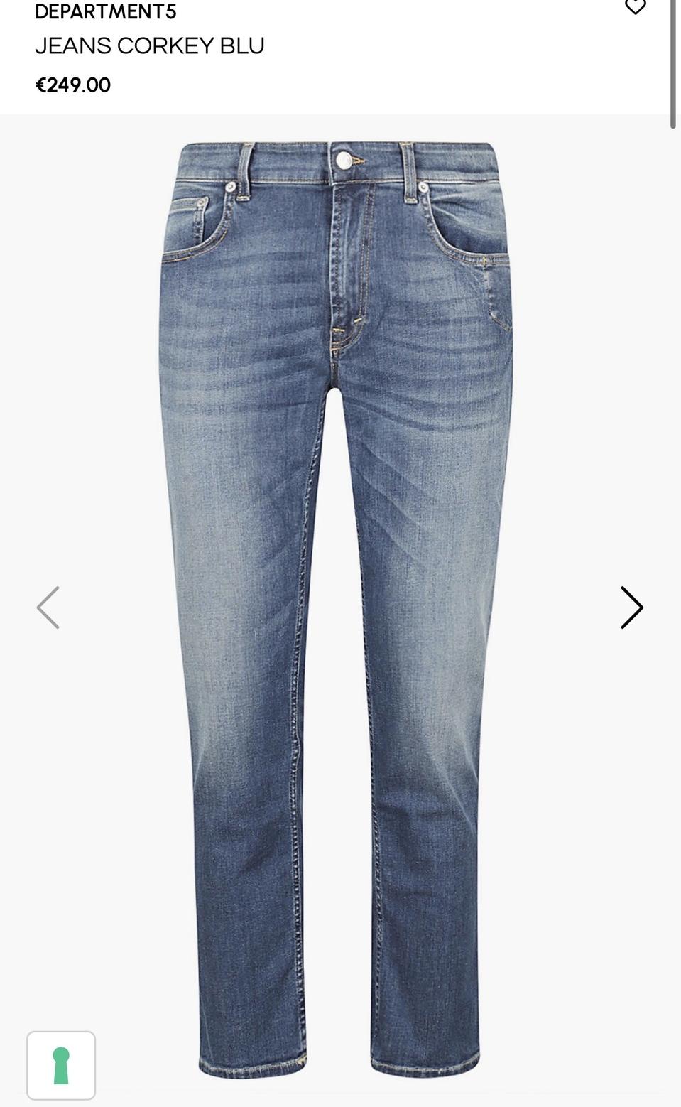 [30] (새상품) 디파트먼트5 연청바지