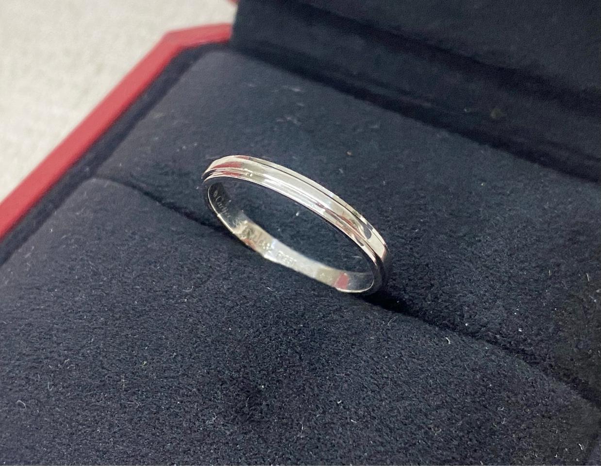 까르띠에 다무르 웨딩 밴드링 pt950 백금 55호