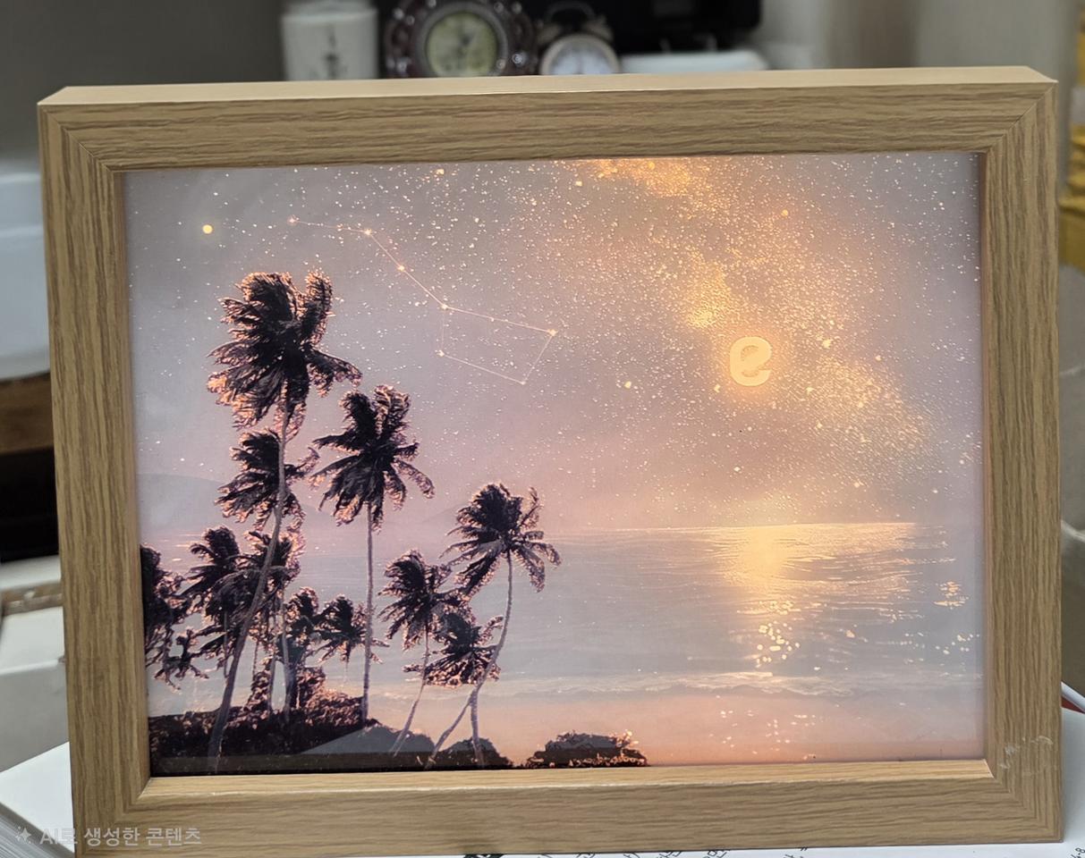 야자수 액자 무드등 3가지 타입 조명