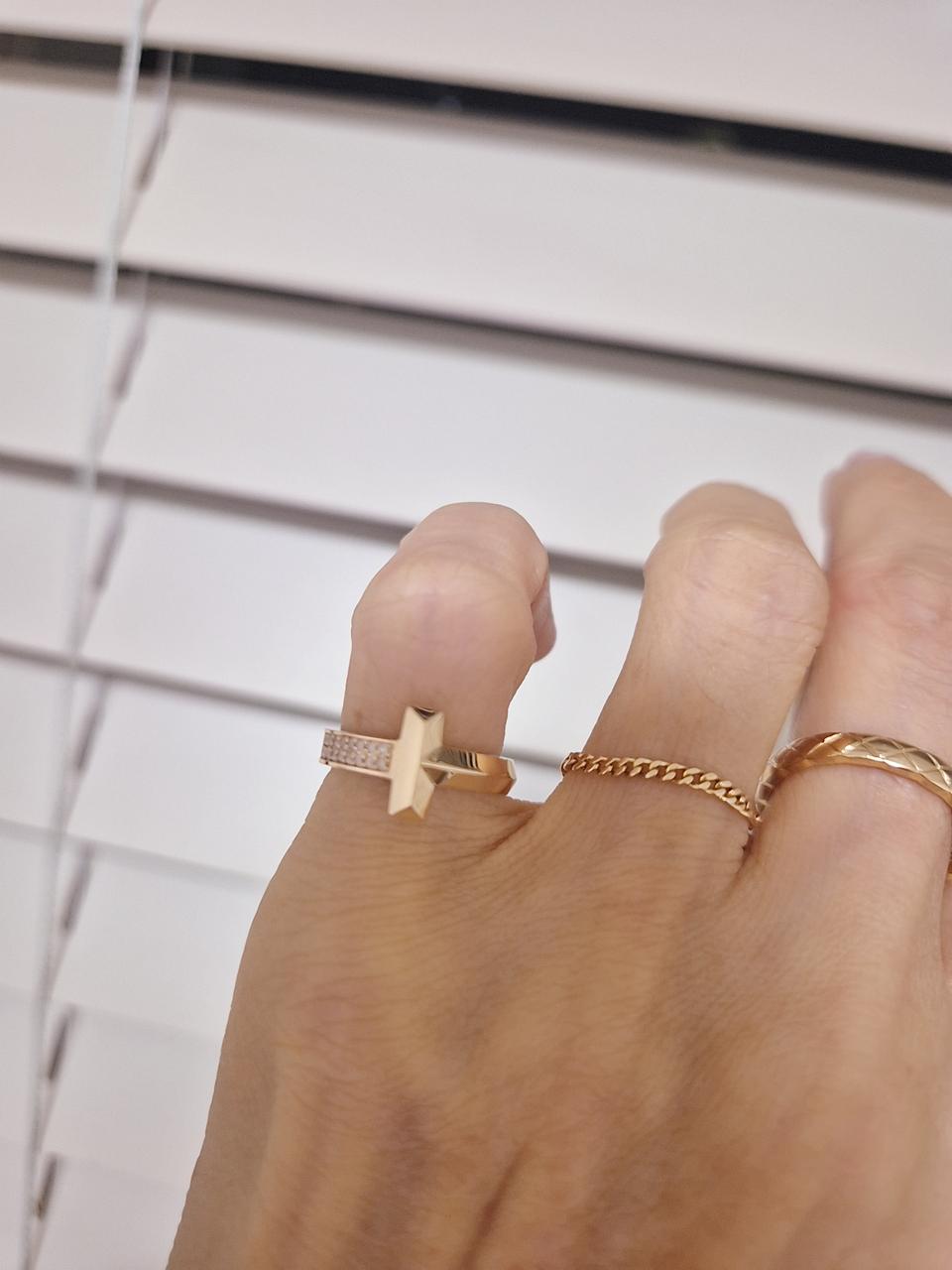 18k 트렌디 힌지 애끼 반지