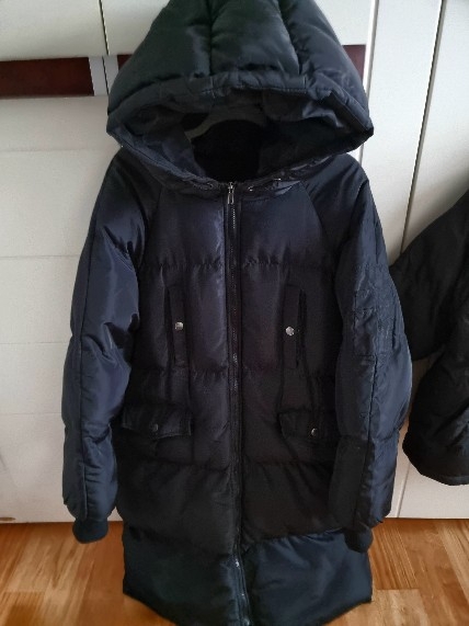 블랙 롱패딩 급처분