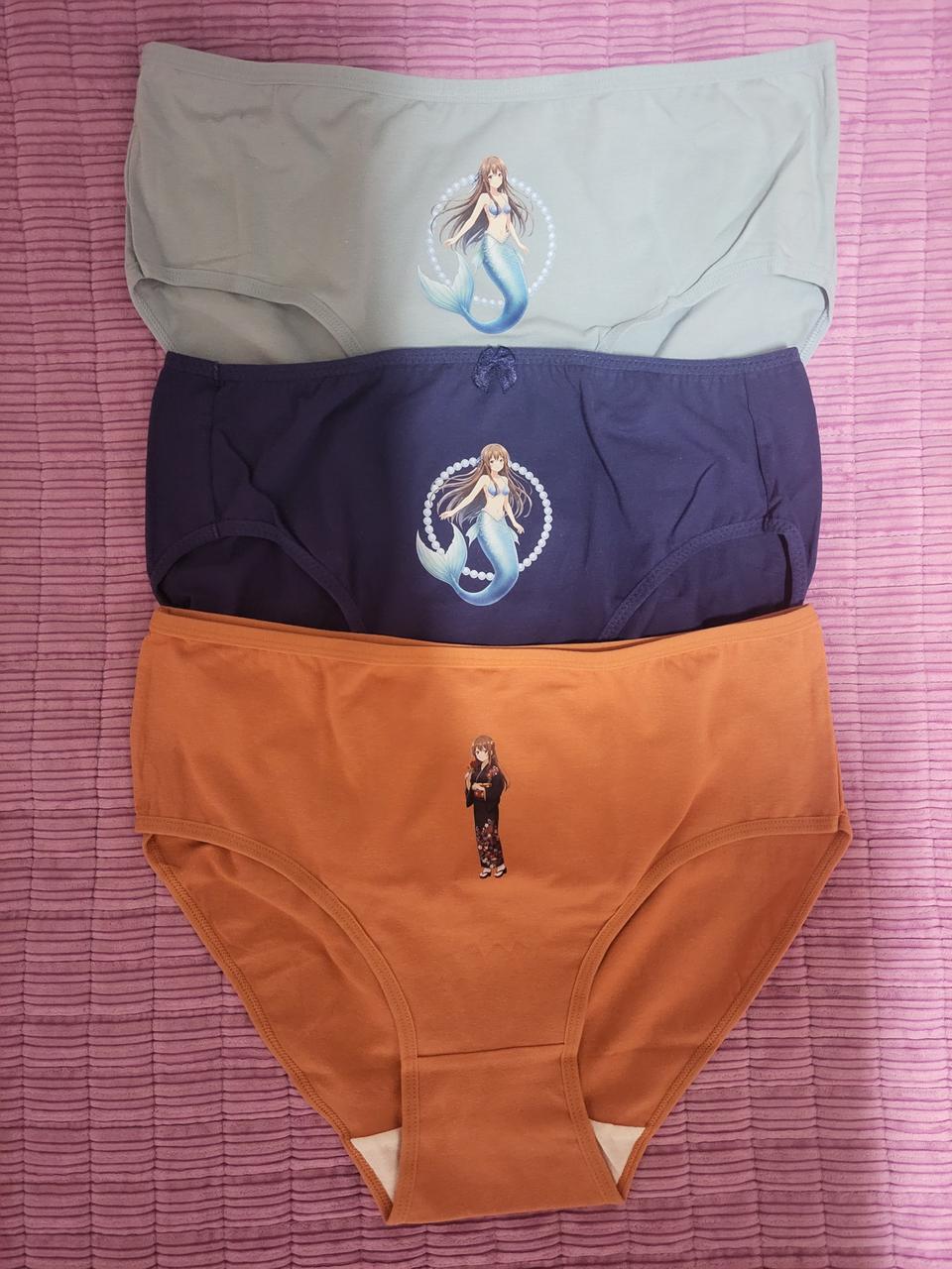 일본 애니메이션 라뷰 여성용 면스판팬티 3매입 XXL(100)새상품