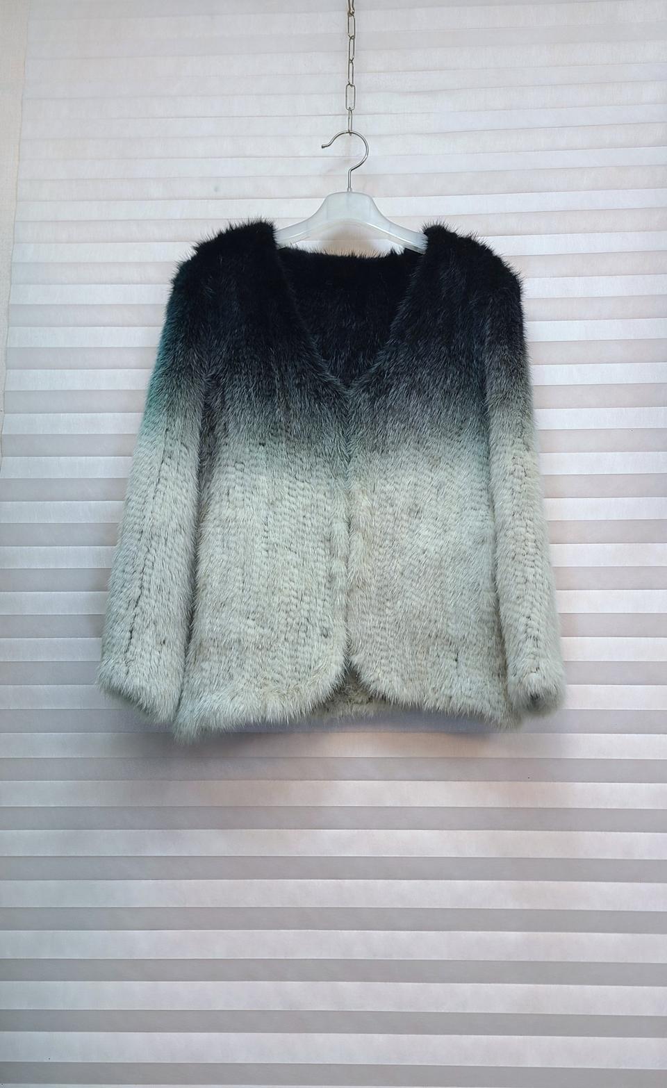 리얼밍크 니팅 자켓