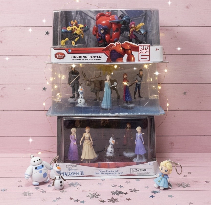 디즈니 빅히어로6 겨울왕국1,2 피규어 세트 일괄 팝니다