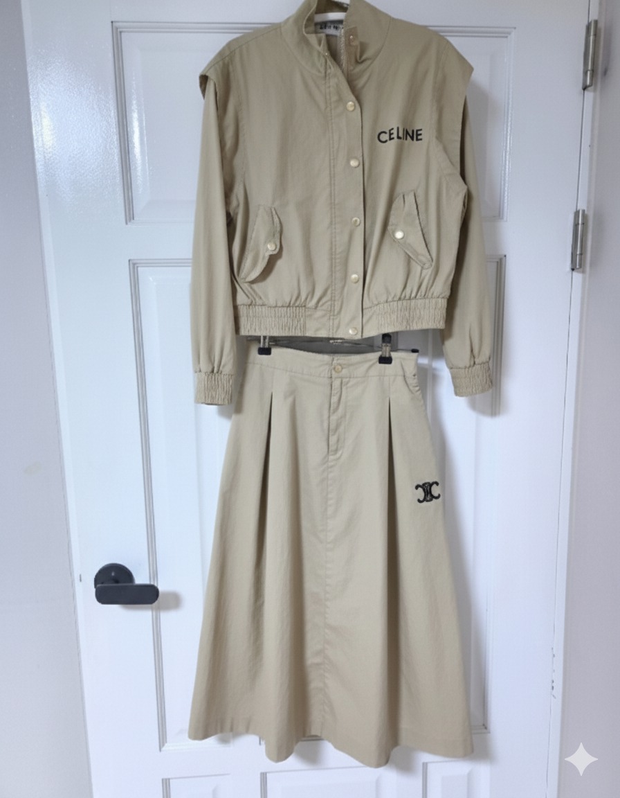 셀린느 투피스 스커트 셋업