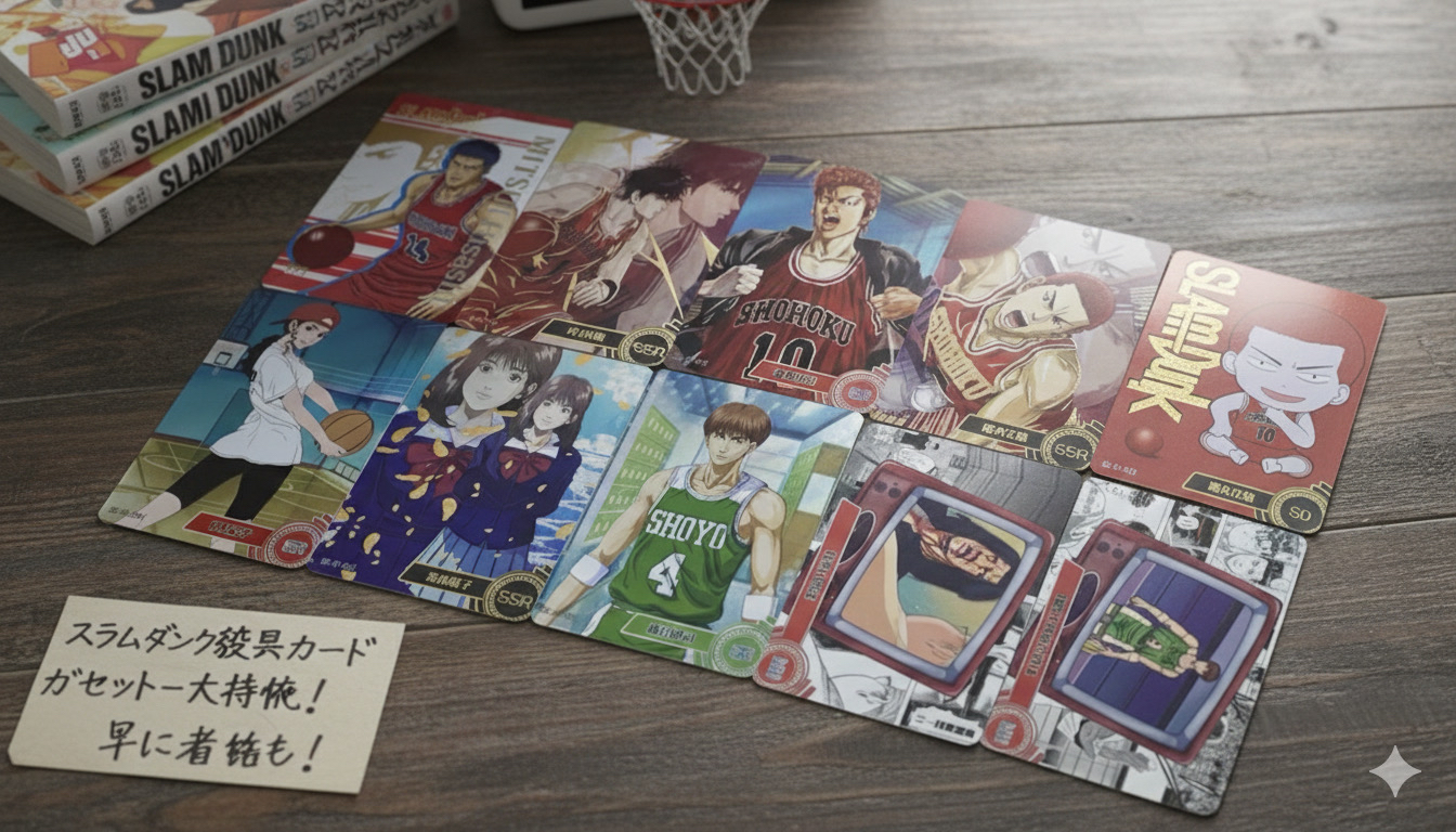 슬램덩크 프리즘카드 10장 판매합니다.