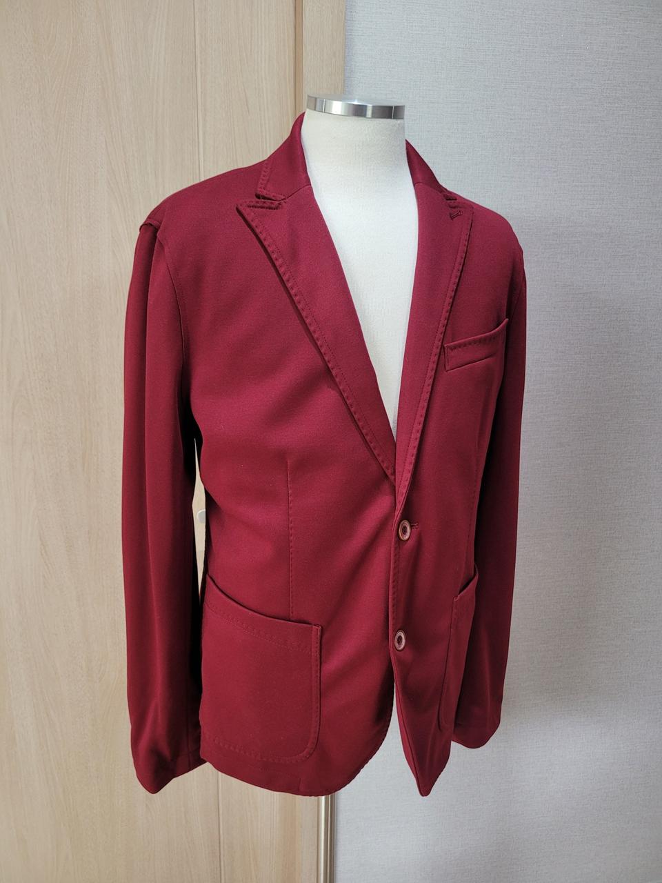 잭앤존스 Jack & Jones 남자 블레이저 105 버건디레드