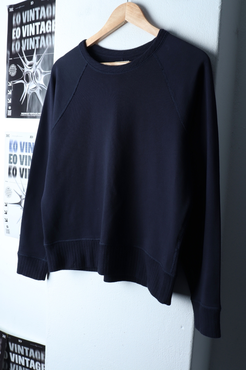 W(XS-S) 랙앤본 맨투맨 티셔츠 빅로고 나그랑 네이비-172D9