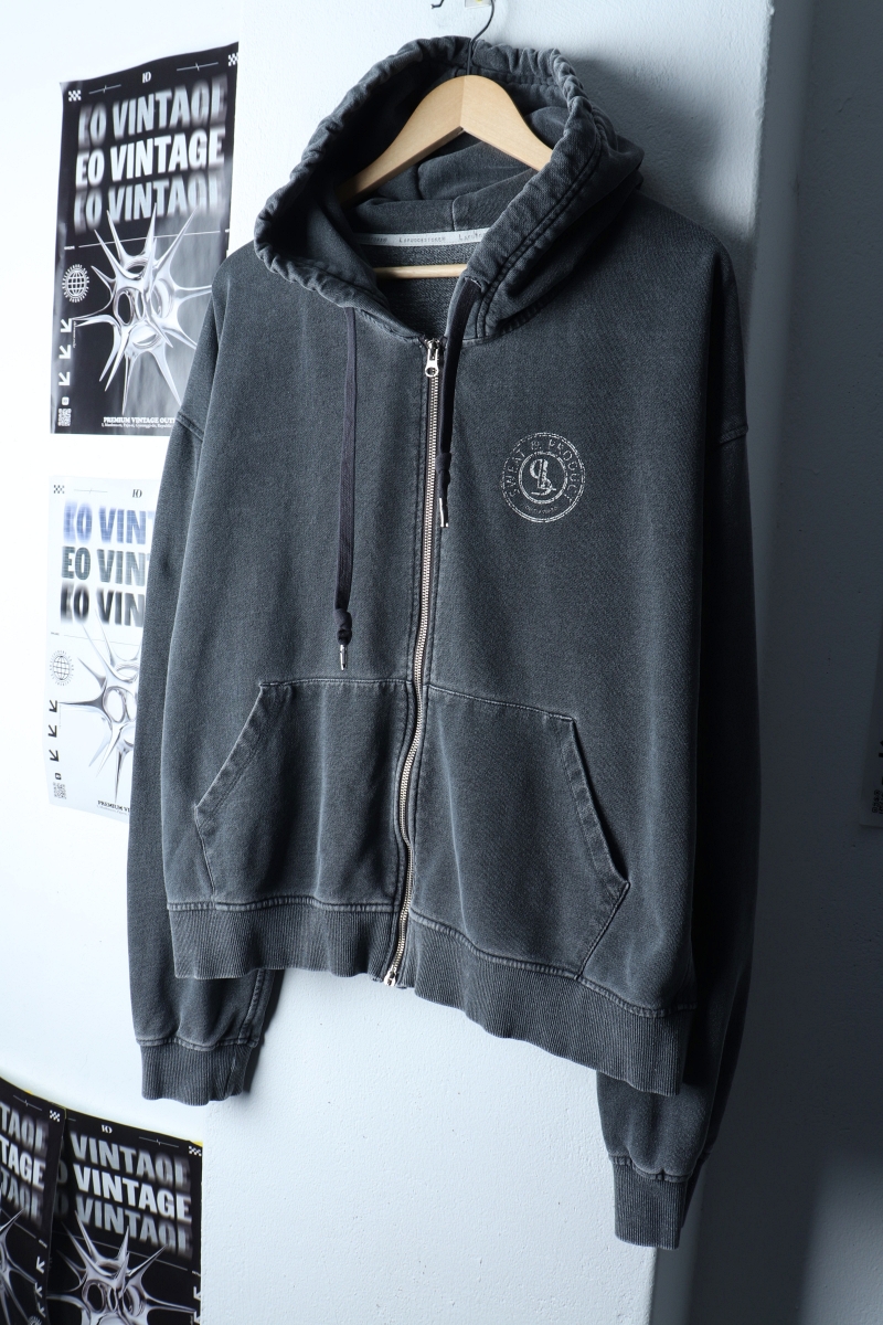 (M-XL) 라퍼지스토어 후드집업 피그먼트 그레이 스트릿-172E1