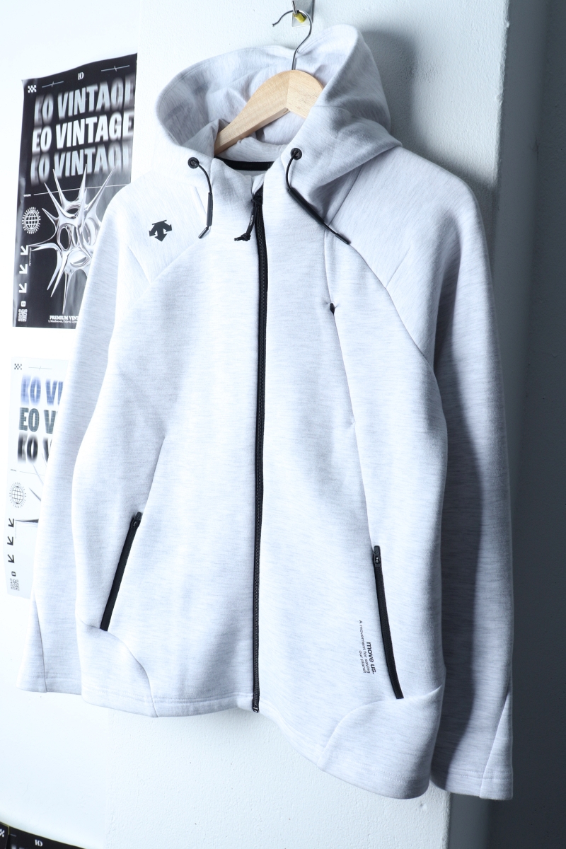 W(L) 데상트 후드집업 기능성 멜란지화이트 올드스쿨-172E2