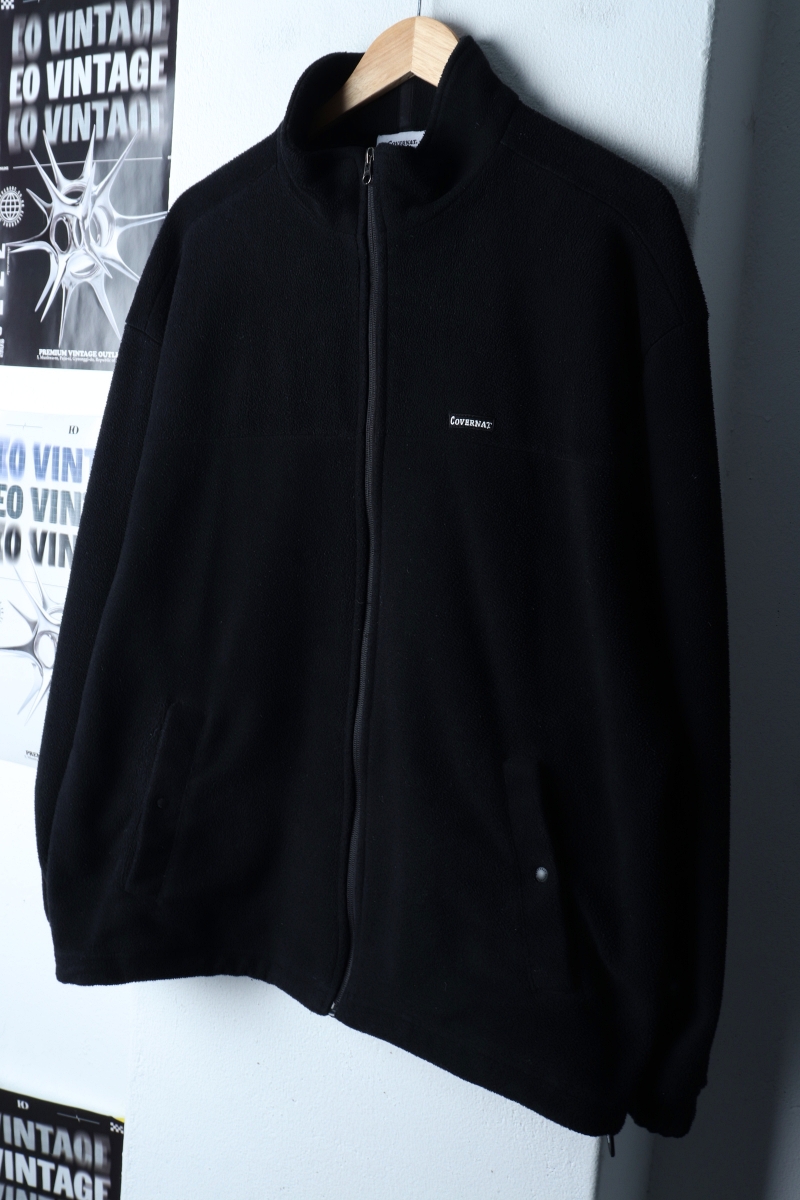 (XL) 커버낫 집업 바람막이 점퍼자켓 후리스 플리스 블랙-172E4