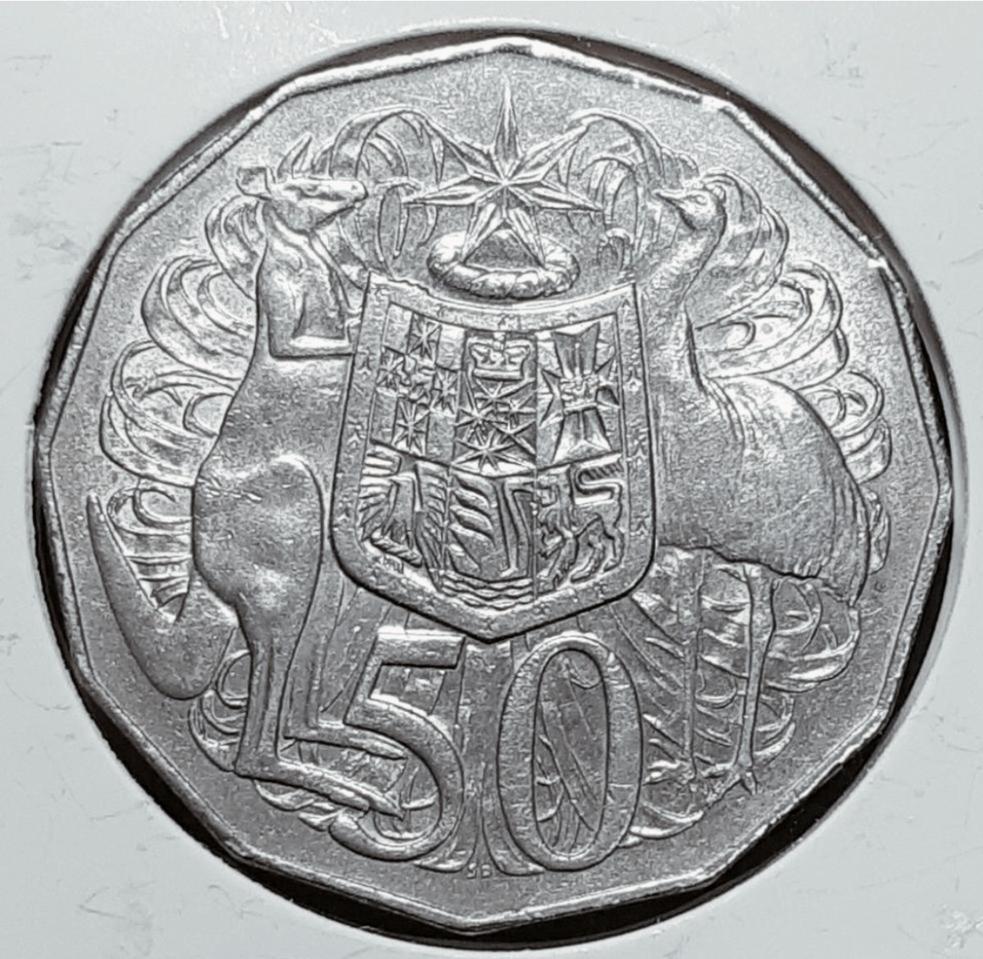 오스트레일리아 1976년 50센트 대형주화.외국주화 주화 화폐 동전