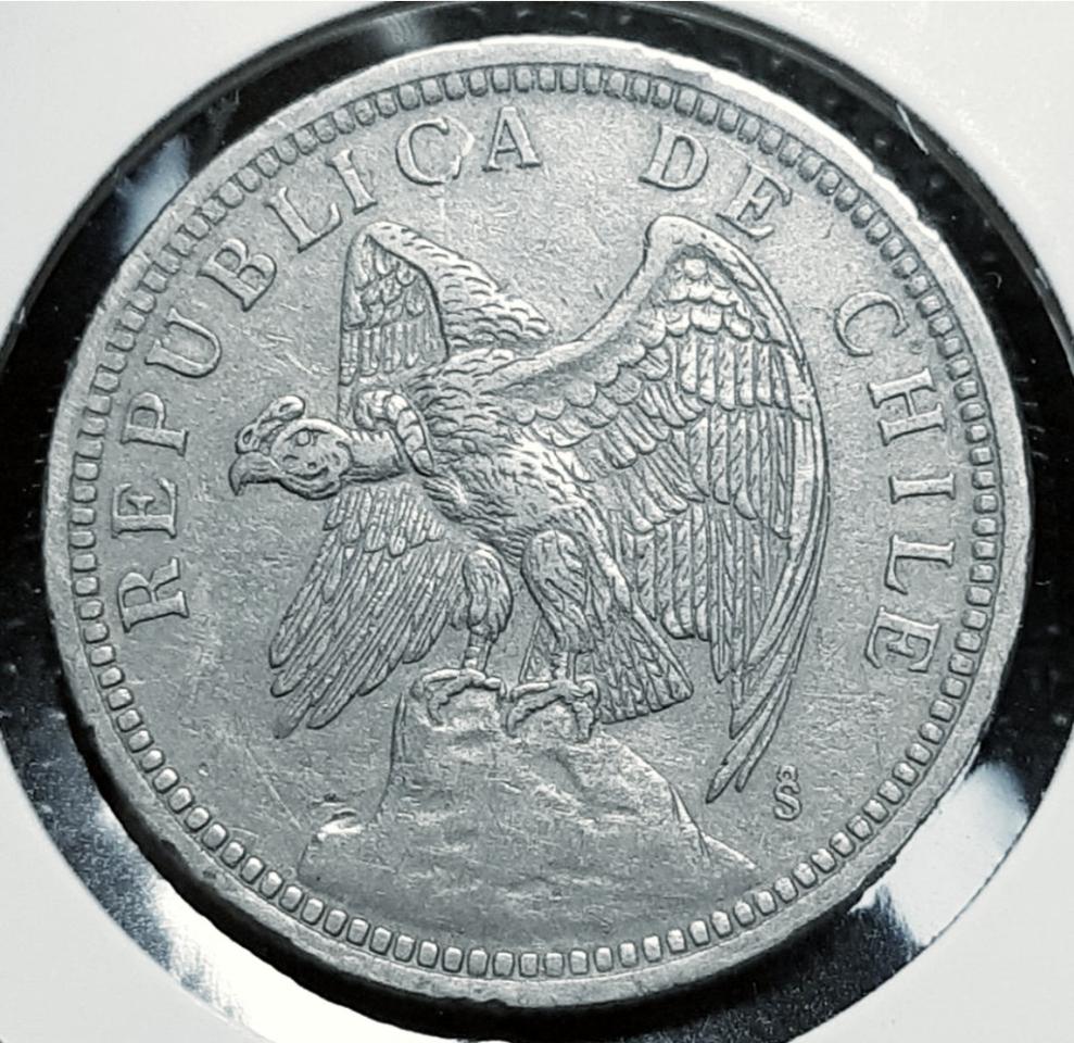 칠레 1933년 1페소 대형주화.외국주화 주화 화폐 동전