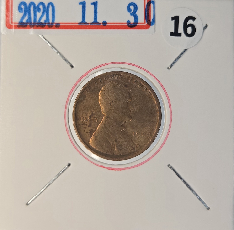 A03C 희귀 L알파벳에러 1909년 미국 최초발행한 링컨1센트 동전