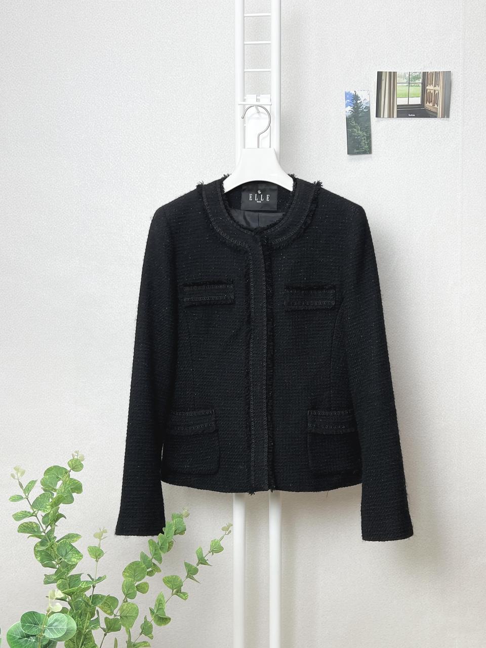 엘르 트위드 자켓