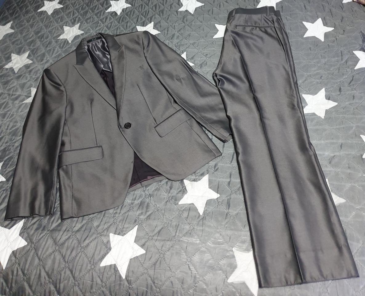 지오송지오 실크혼방 클래식 슬림핏 정장 셋업 (상:M 하:30)