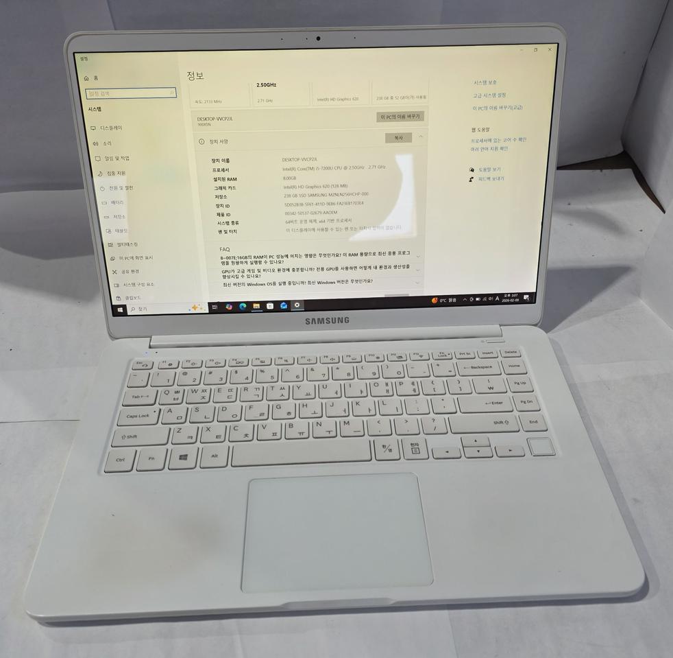 삼성노트북 NT900X5Y-KD5W7세대 i5-7200U