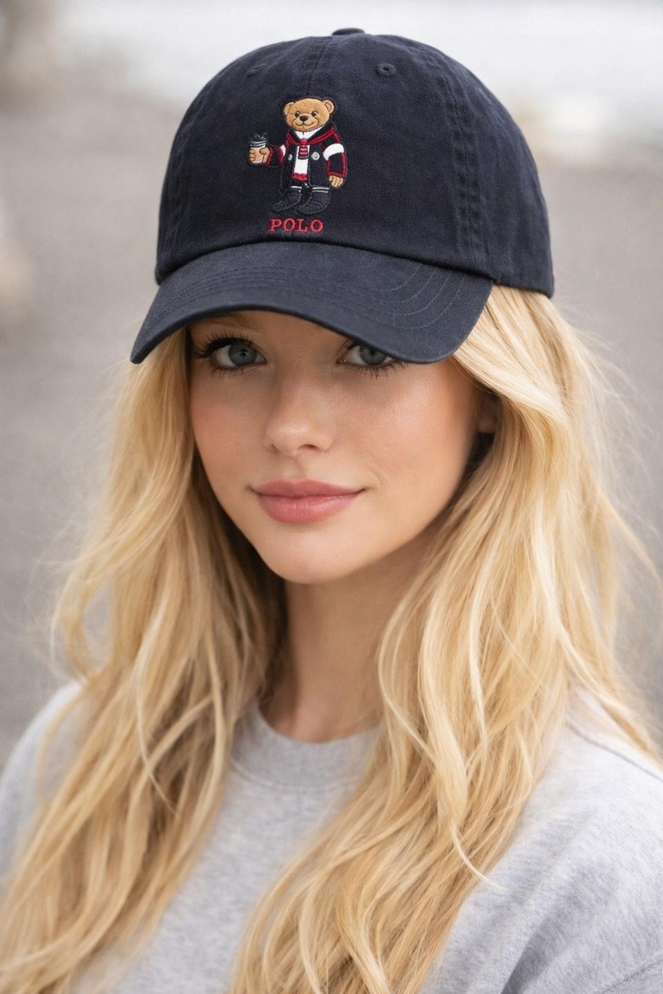 폴로 랄프로렌 Polo Bear 커피 베어 볼캡 블랙