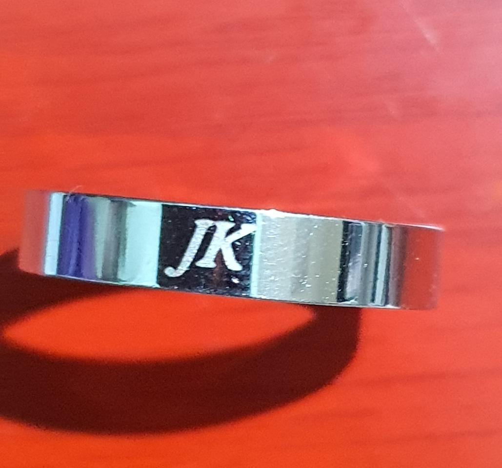 jk 반지 이니셜 JK 반지