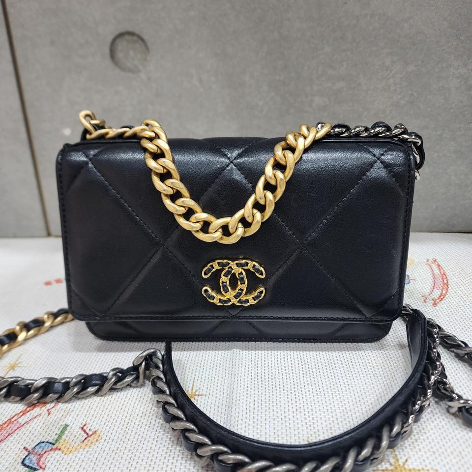 샤넬 19백 WOC 램스킨  내장칩