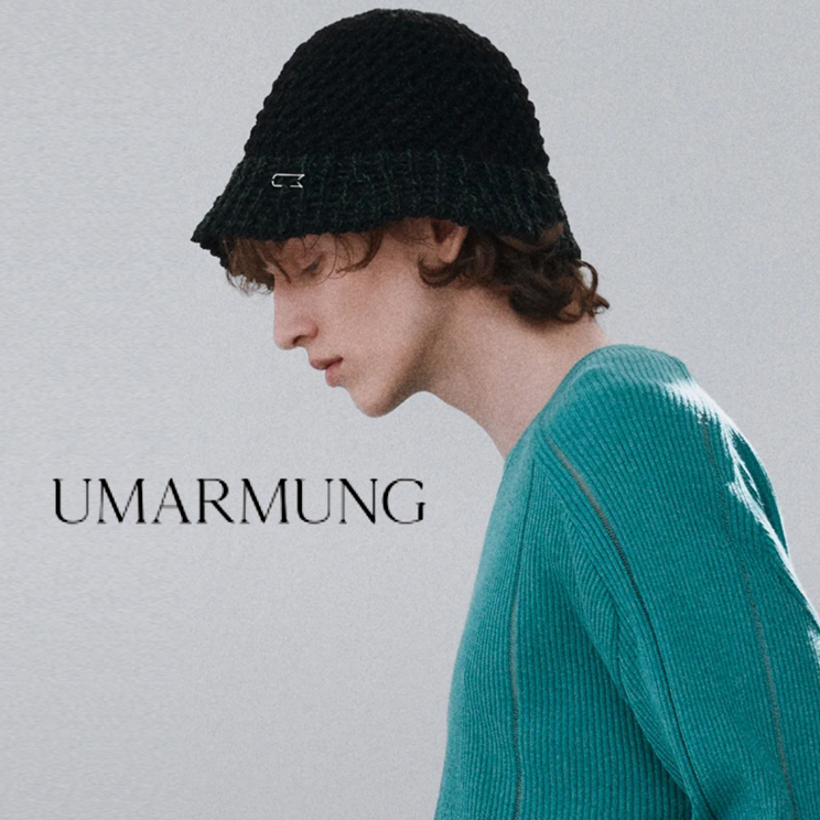 [정품] UMARMUNG 우마뭉 헤비울 니트 숏버킷햇