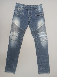 [30] 발망 디스 래더패치 바이커진 청바지