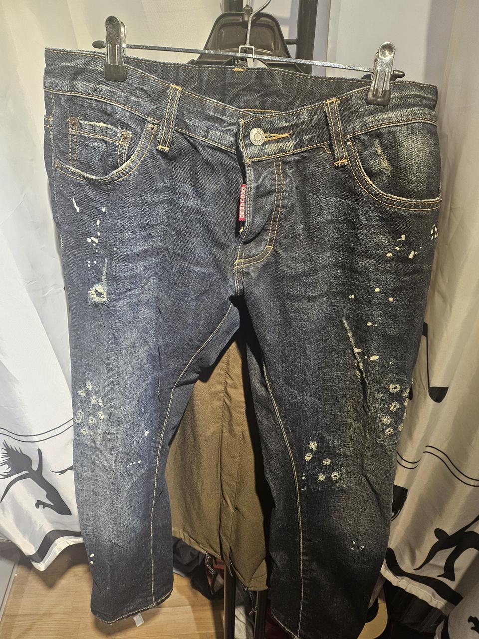 ♡디스퀘어드2 남성 데미지 패인팅청바지(48)