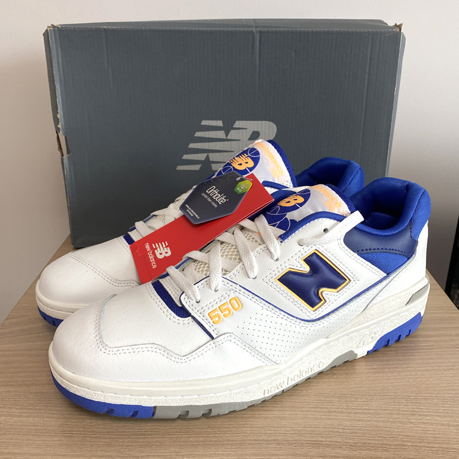 (새제품) 뉴발란스 550 화이트X블루 265,285mm 스니커즈 정품