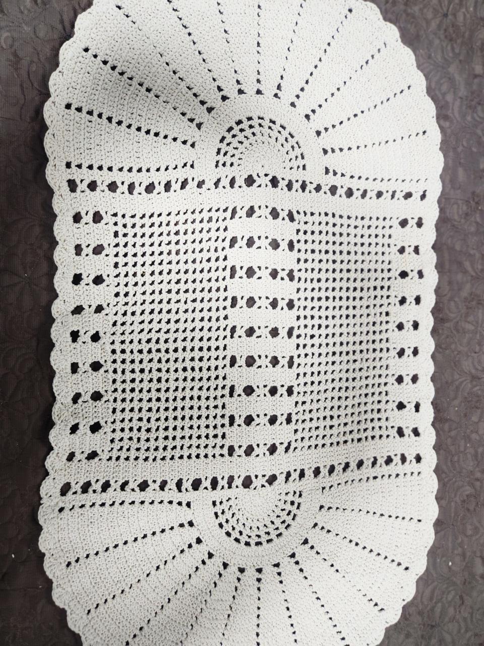 미사용 손뜨개 발매트