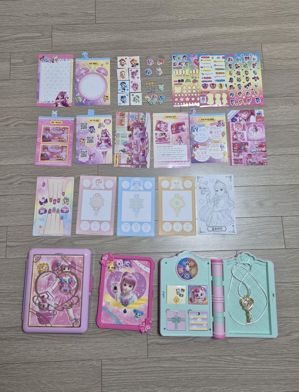 캐치티니핑 비밀다이어리&스티커아트북 일괄