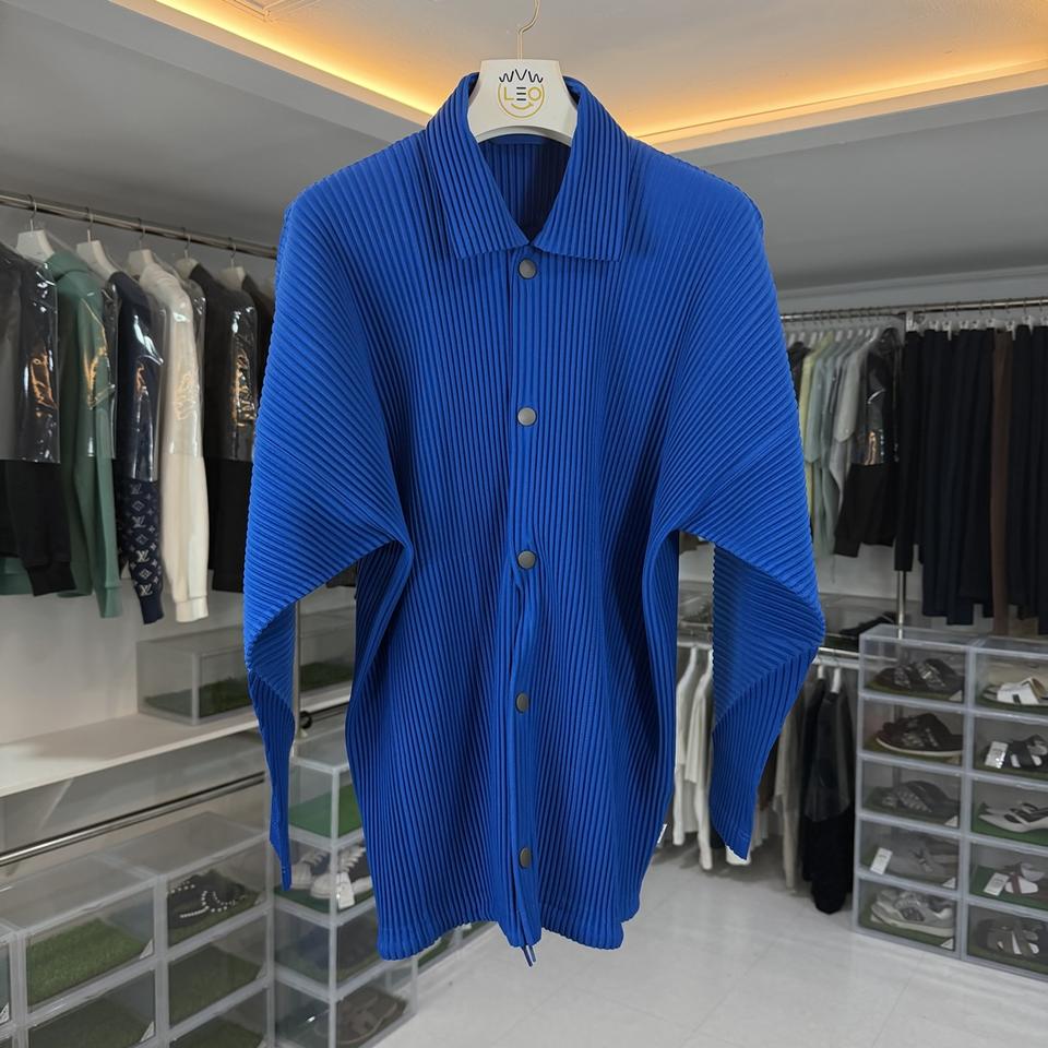 이세이미야케 옴므플리세 플리츠 오버셔츠