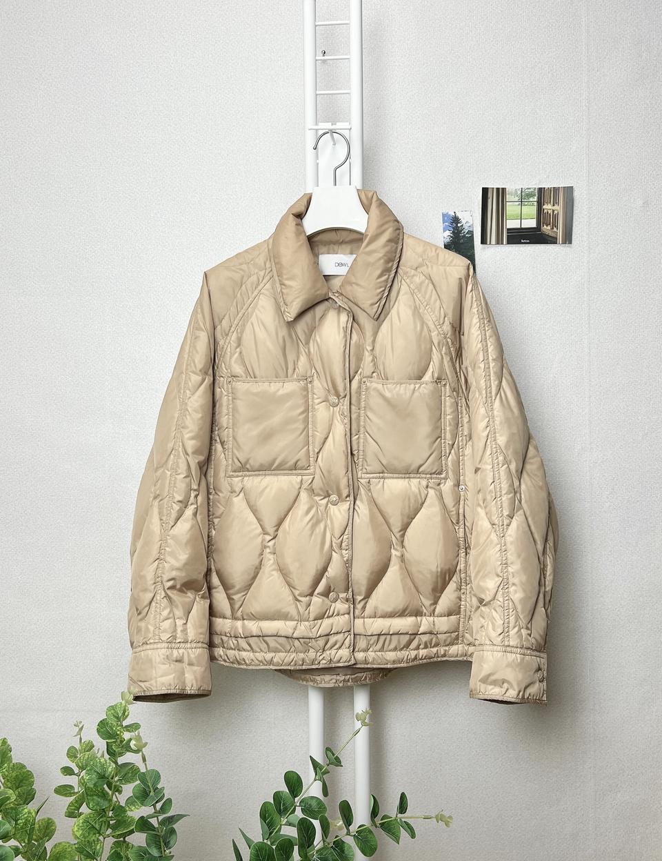 듀엘 구스다운 퀼팅 경량패딩