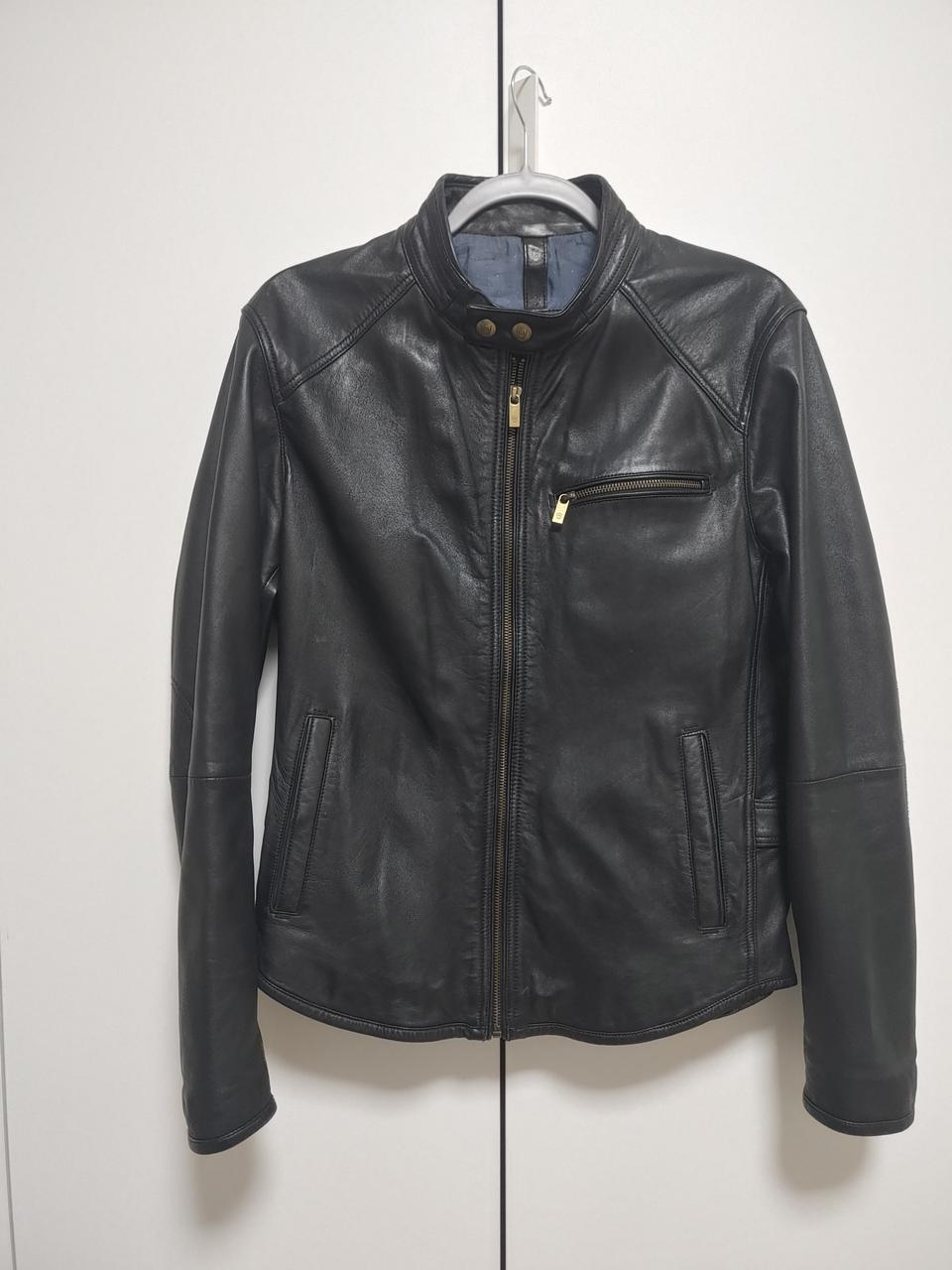 Massimo Dutti 마시모두띠 리얼 양가죽   블랙  차이나카라 자