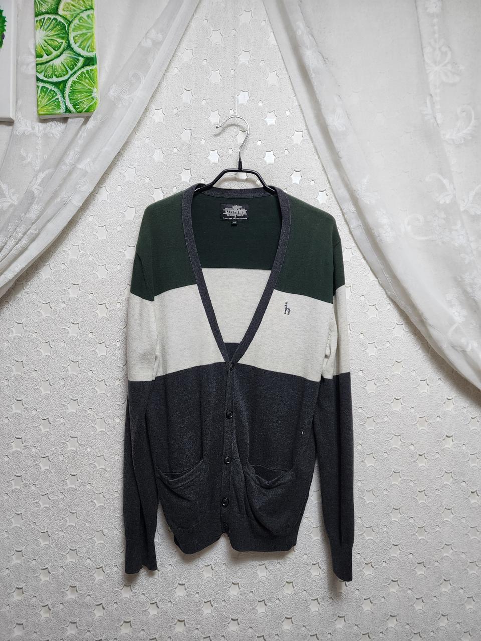 헤지스 니트 가디건 남성100