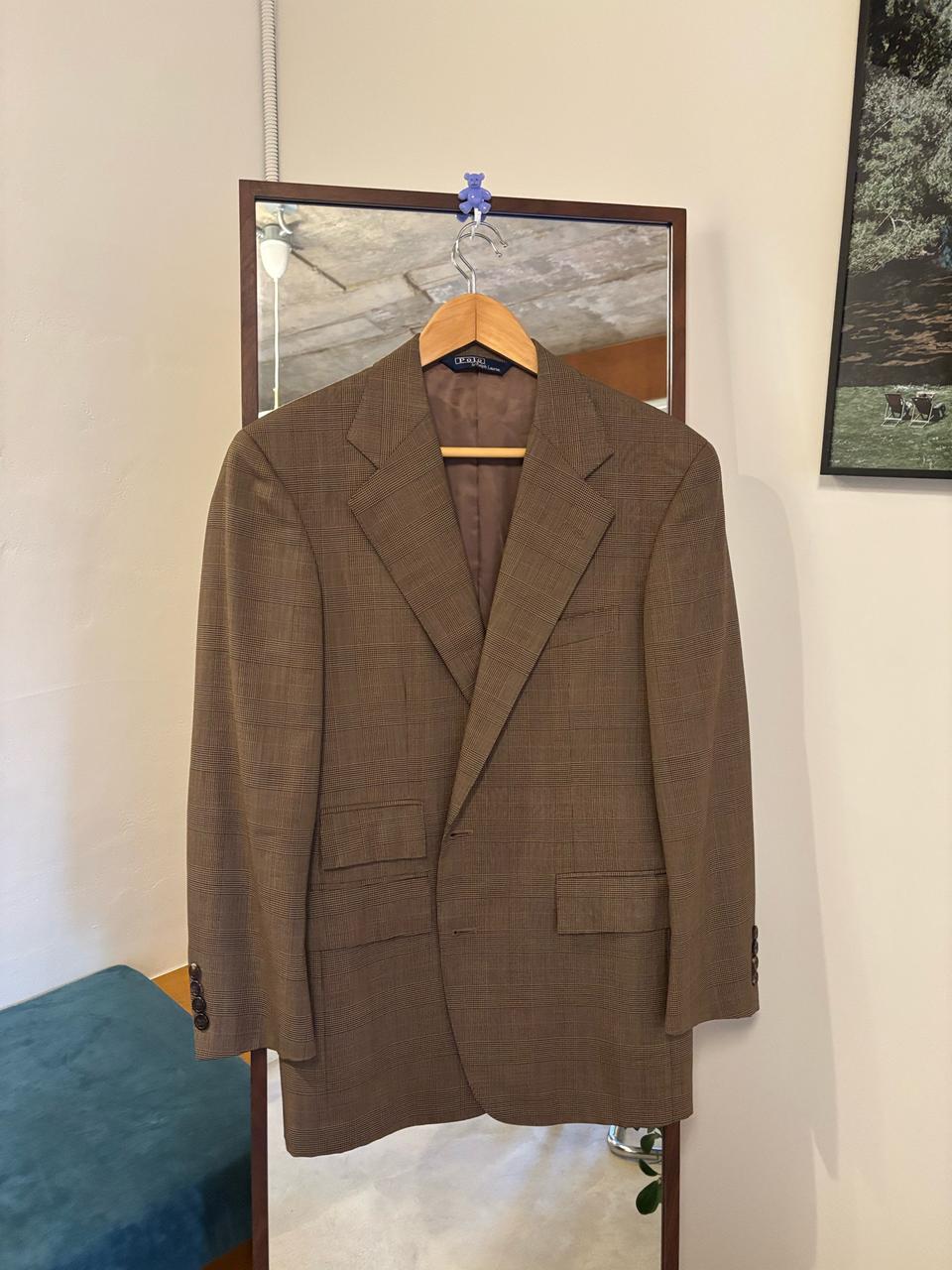 폴로 랄프로렌 체크 블레이저