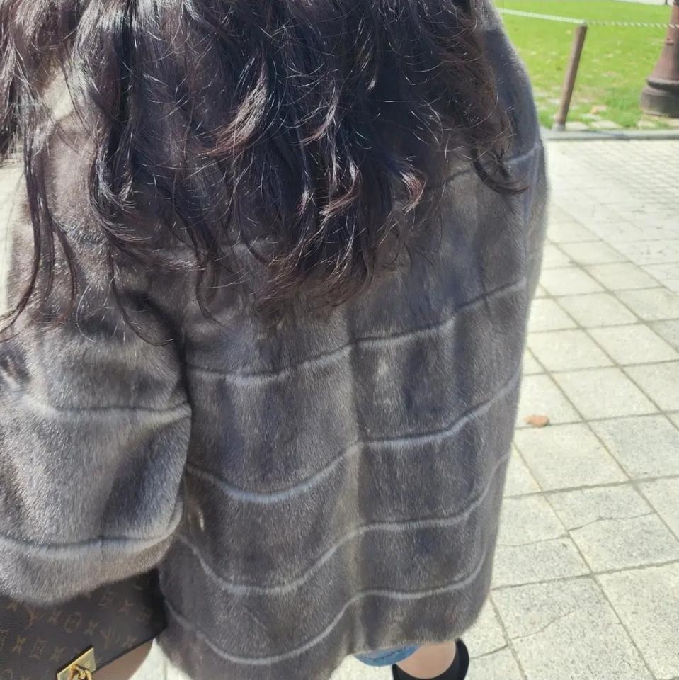 하자)동우모피 나파밍크코트 새제품 55반66 (착샷0)