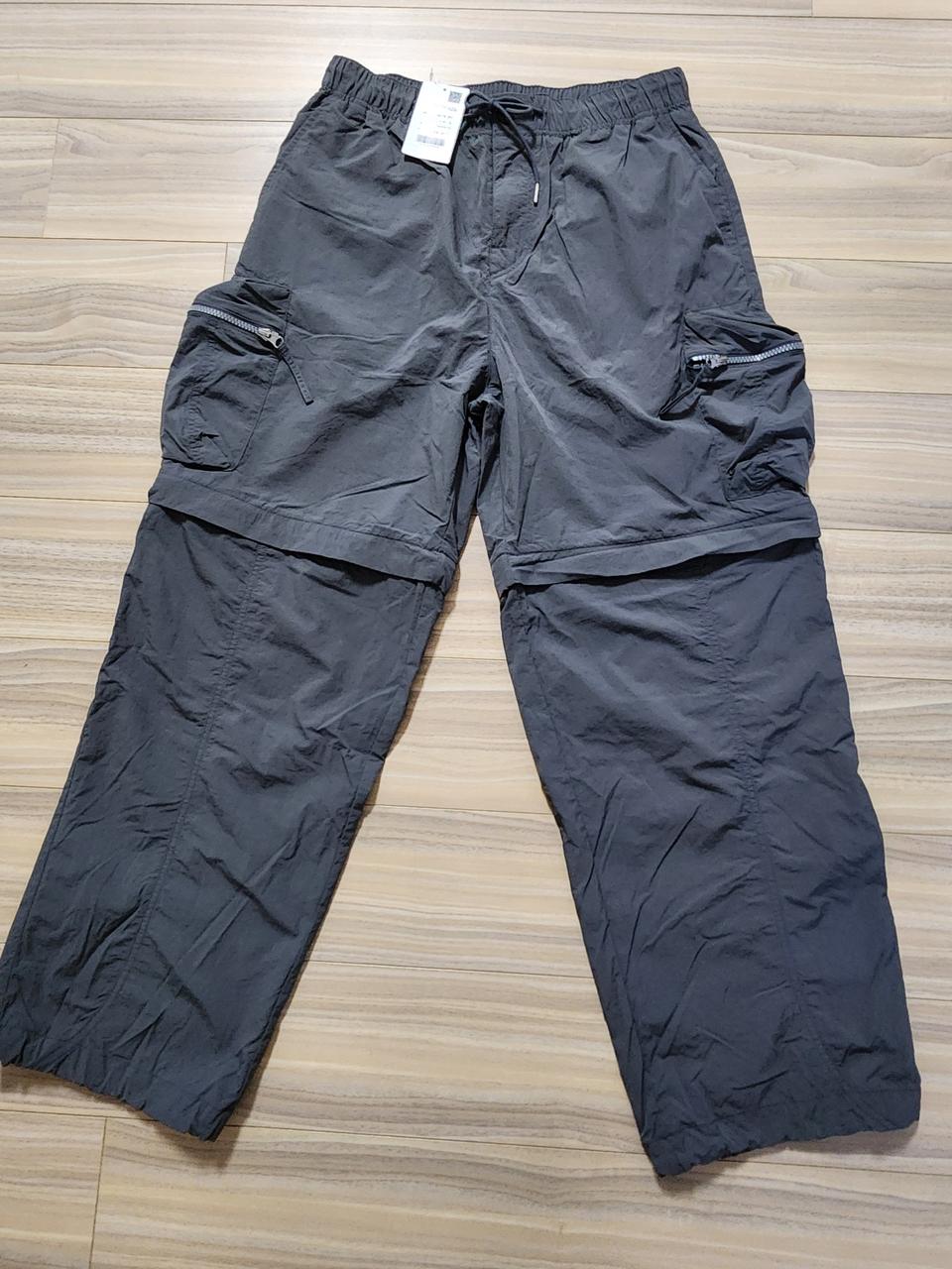에잇세컨즈카고밴딩팬츠m사이즈나일론바지