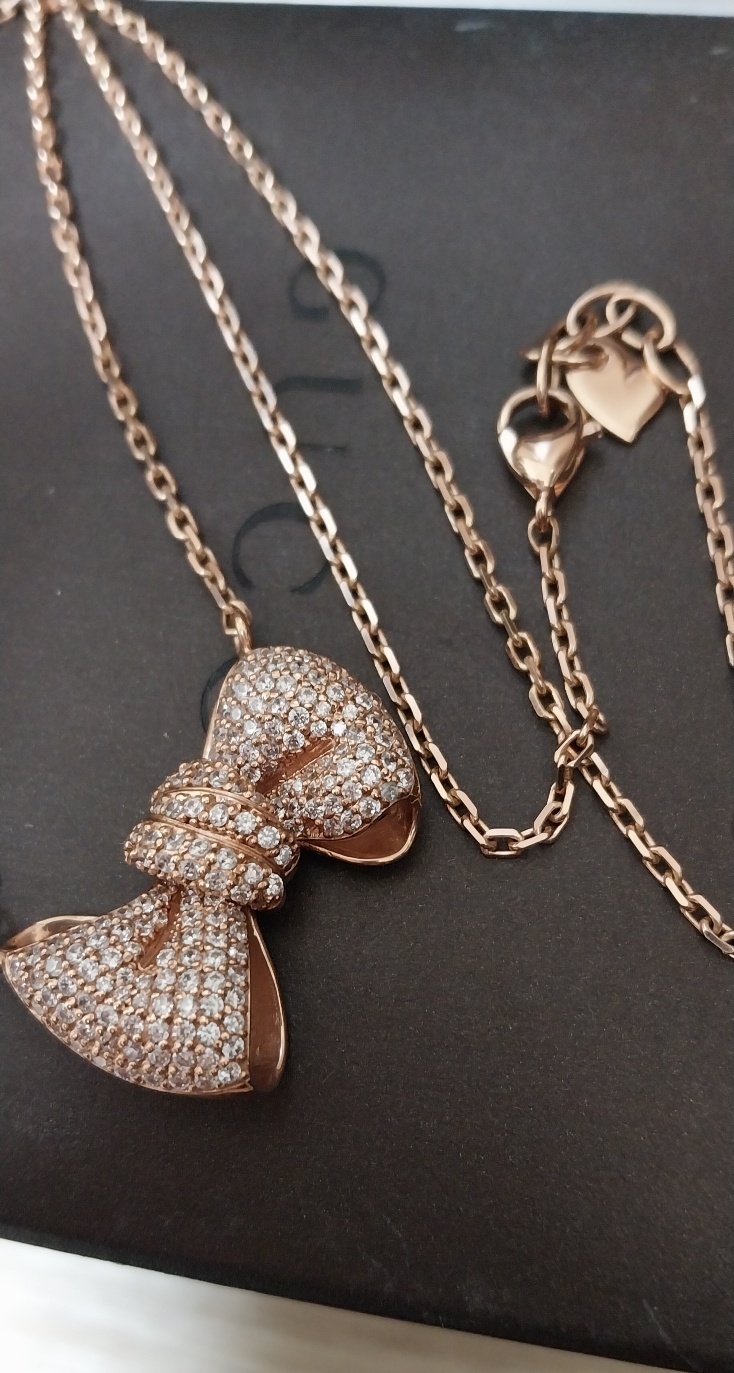 14k로즈 볼륨 목걸이(41영고리 4에서 46센치)