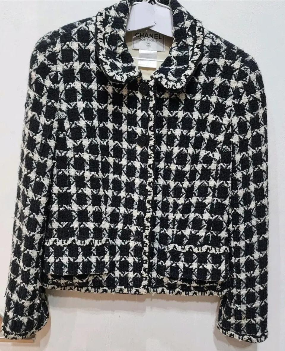 샤넬 트위드 자켓 42사이즈