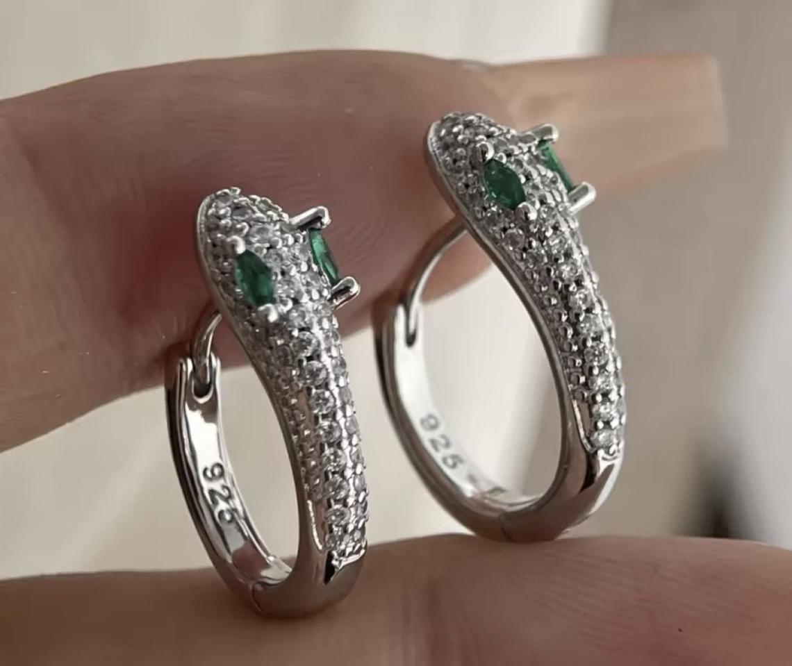 지르콘 은귀걸이