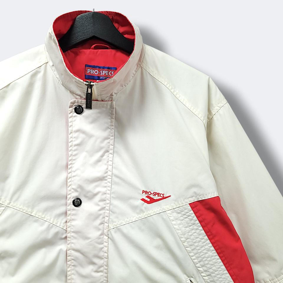 [L] 프로스펙스 화이트&레드 올드스쿨 바람막이 자켓
