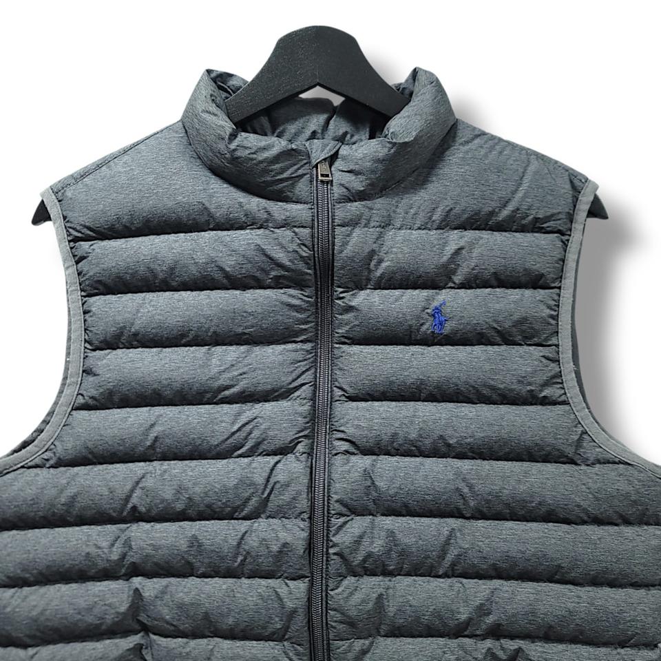 [M] 폴로 다크 그레이 경량 덕 다운 패딩 베스트