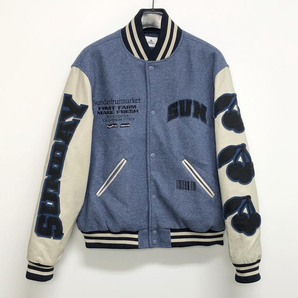 선데이후르츠마켓 바시티 자켓/남성L/칠팔구제