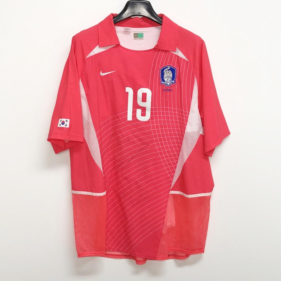 2002 안정환 친필 싸인 유니폼/110/칠팔구제