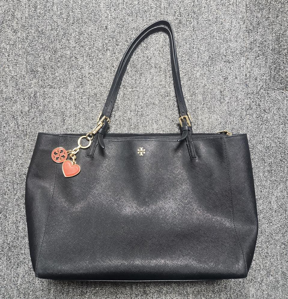토리버치 블랙 사피아노 토트백-정품