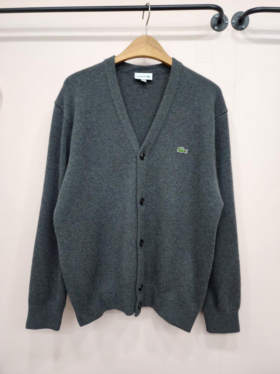정품/라코스테 방모100% 베이직 남성 가디건 105  /간절기,오피스,
