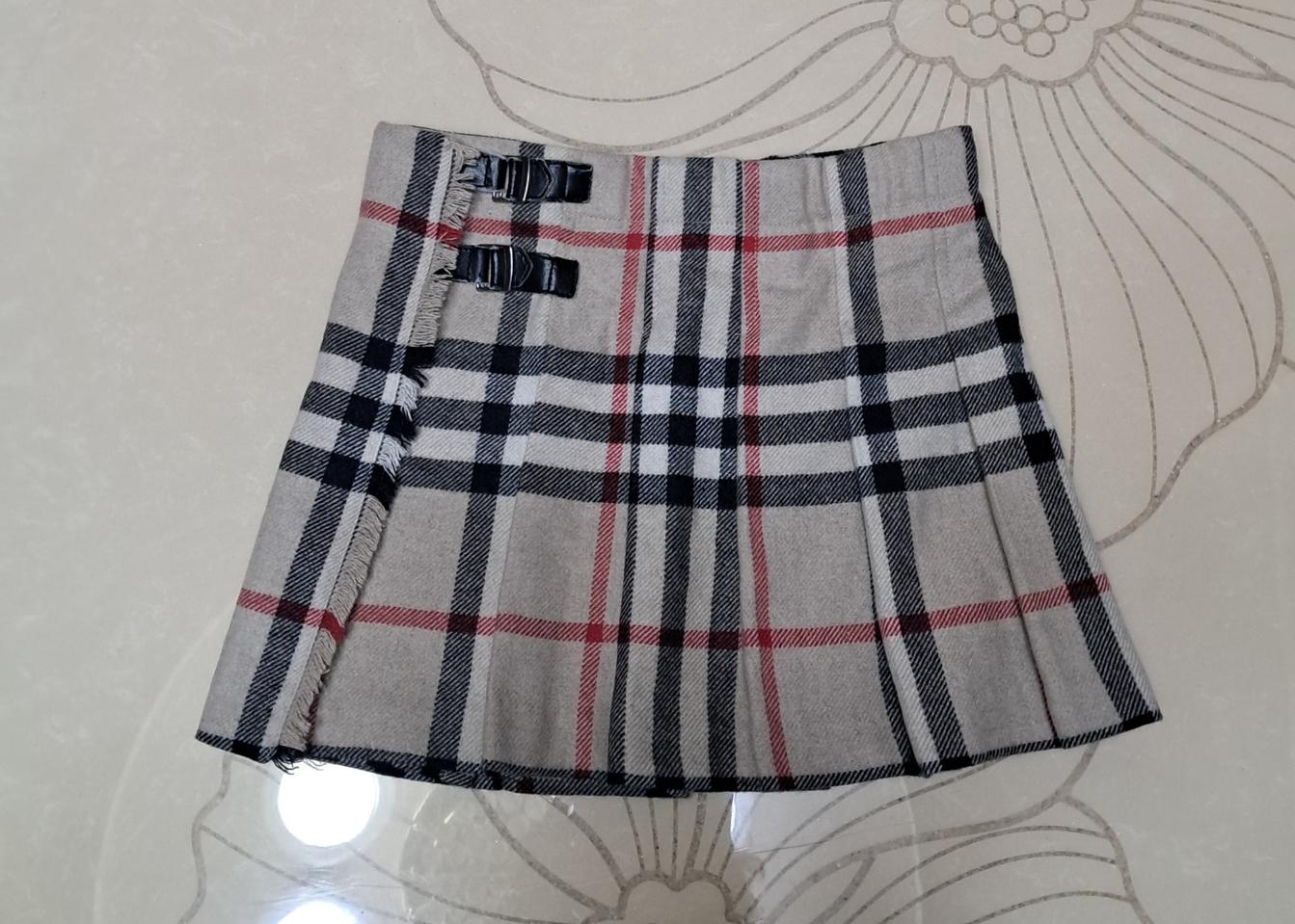 버버리 키즈 울 스커트 8세